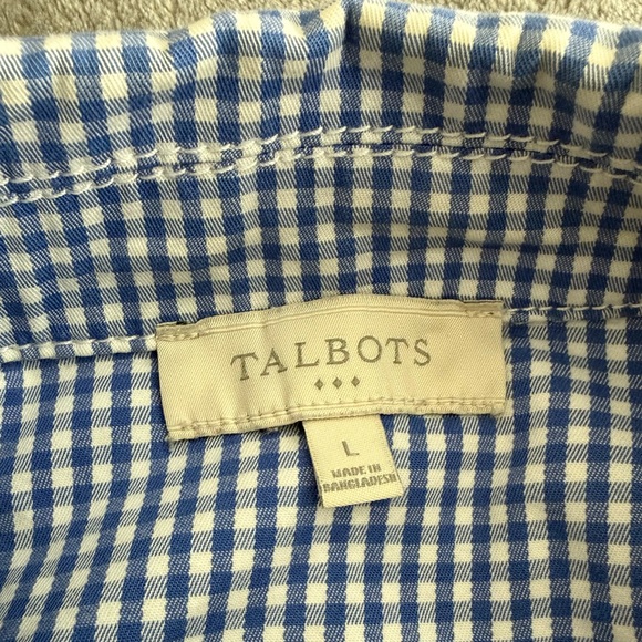 Talbots Blue Gingham Women's Jacket - Picture 10 of 10